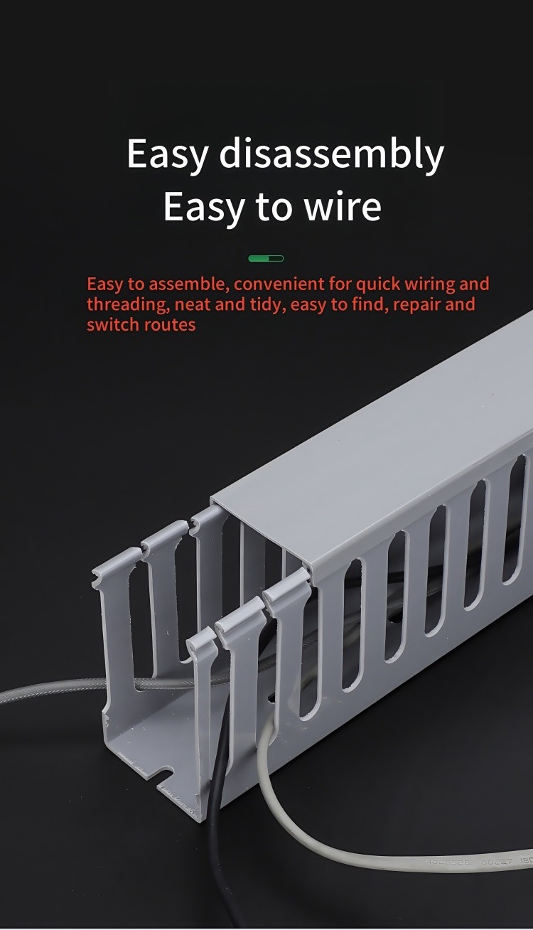 PVC Cable Management Tray Home Office Desk Wire Organizer Industrial ...