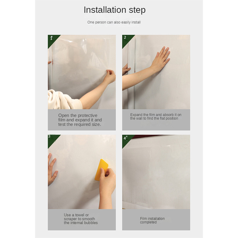 2m Oil-Proof Wallpaper For Kitchen Electrostatic Adsorption Transparent ...