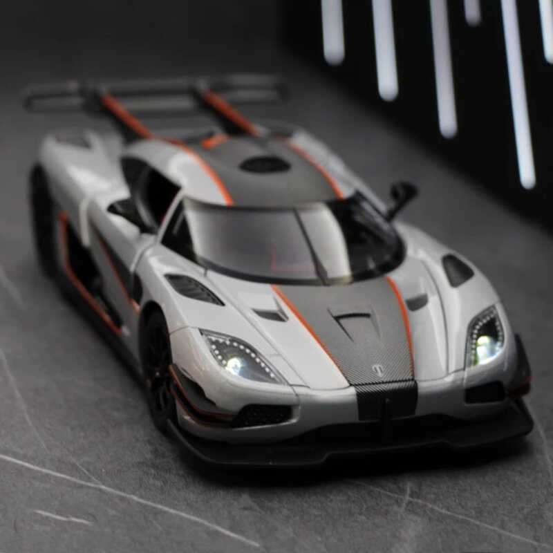 24 ★ ★ 1: Koenigsegg One1 Supercar Model Alloy Car Model High Quality ...