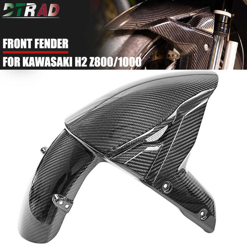 Motorcycle Carbon Fiber Front Fender Mudguard Para Sa Kawasaki Ninja H2 