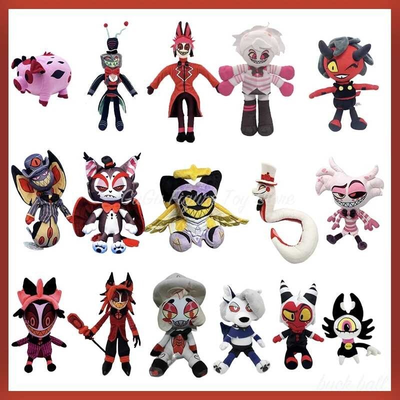 Dc 37Cm Hazbin Hotel Anime Plush Charlie Morningstar Vaggie Alastor ...