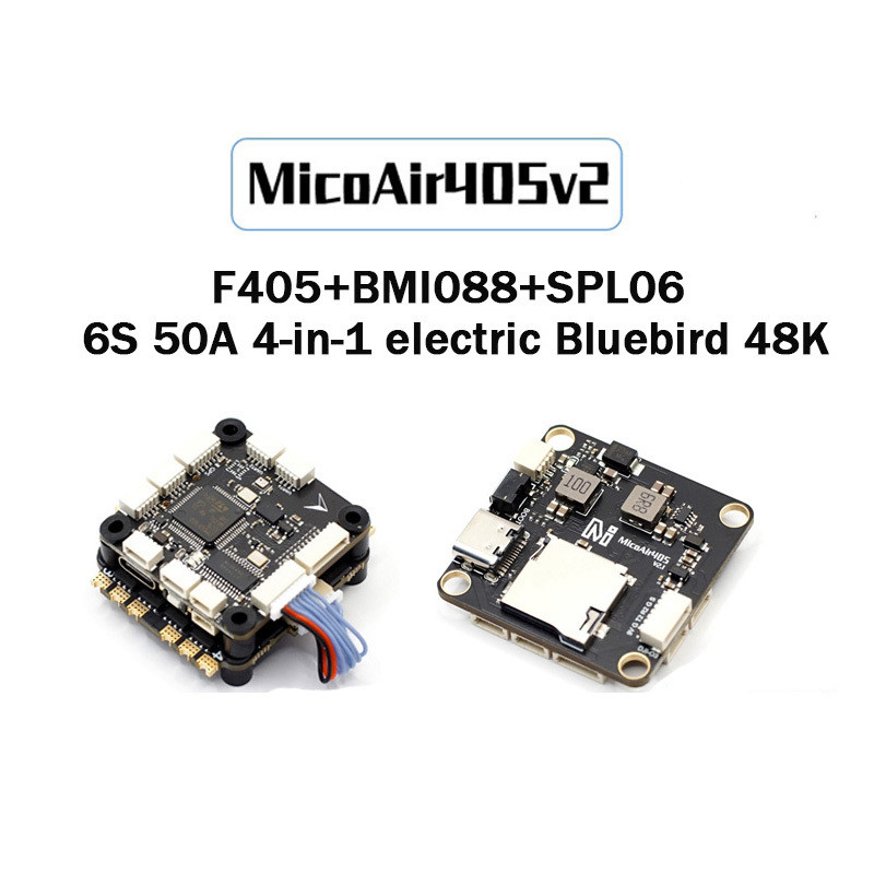 MicoAir405v2 flying tower UAV flight control Bluebird electric 48K ...