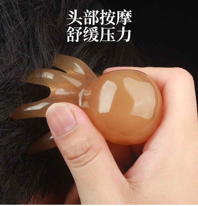 Scalp Acupoint Hair Treatment Comb Octopus Portable Large Wide-Tooth ...