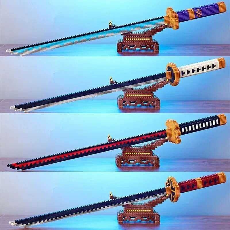 7F 7C 2 1 One Piece Sword Kgo Micro Building Blocks Roronoa Zoro Sandai ...