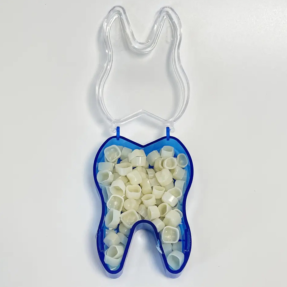 PIORPOY 50 Pcs/Box Dental Temporary Crown Kit Anterior Front Molar