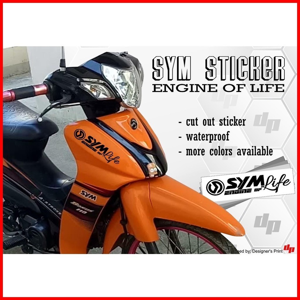 ☪ ∈ SYM sticker - SYM Decals, Cut out sticker, Waterproof, SYM Engine ...