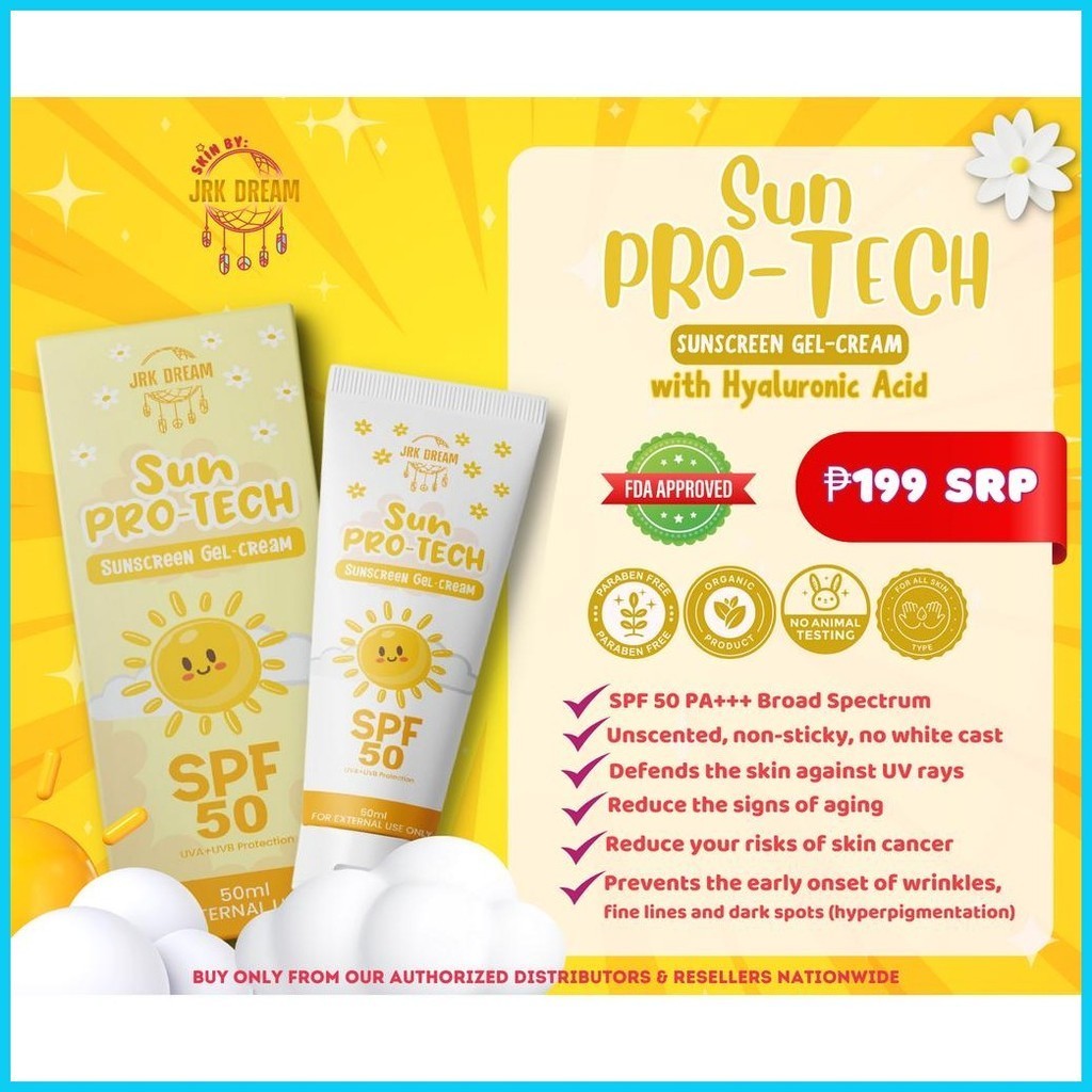 ∇ SUN PRO-TECH SUNSCREEN SPF 50 l Skin by JRK Dream | Shopee Philippines