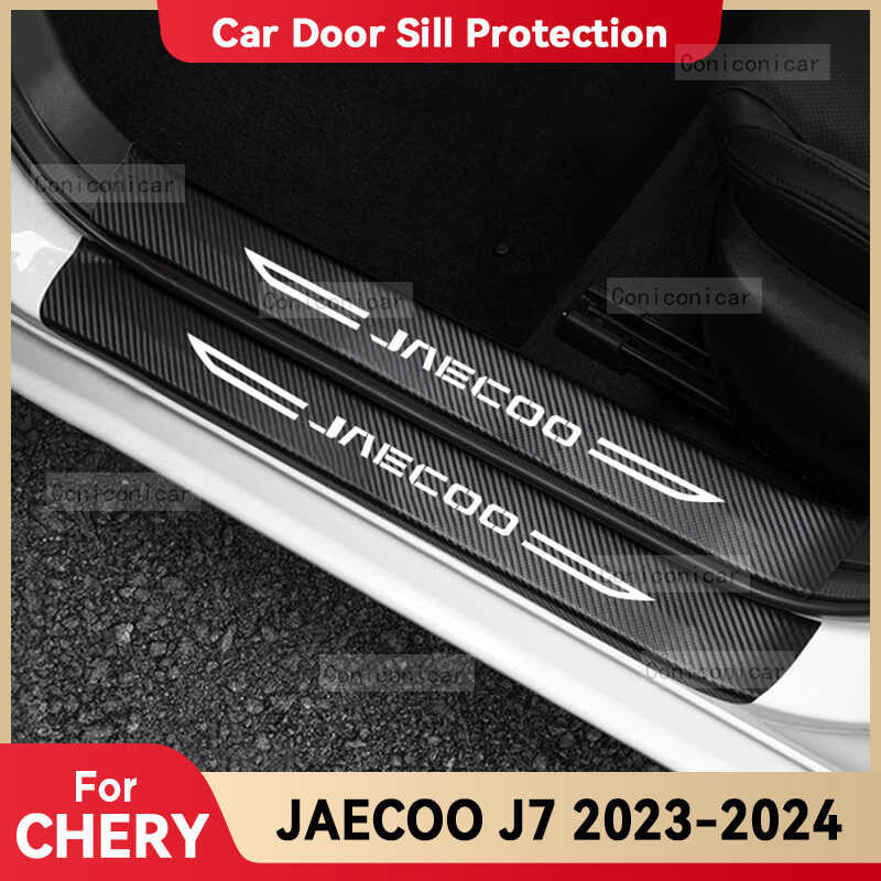 For CHERY JAECOO J7 2023 2024 2025 Door Sill Scuff Plate Guard Stainless Steel Kick Pedal Sticker Car Styling Accessories