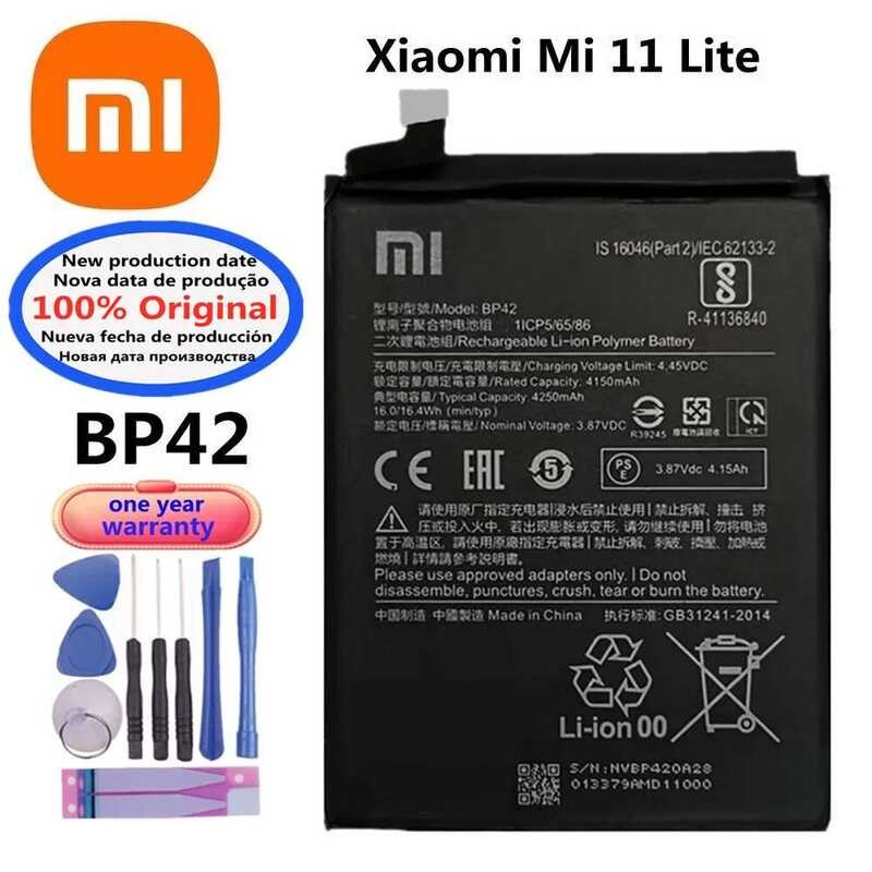 Years 2025 100% Original Battery For Xiaomi Mi 11 Mi11 Lite / 11 Pro ...