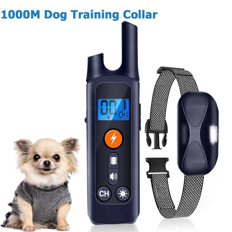 Remote Electric 1000M Shocker Anti Bark Dogs Waterproof Ultrasonic ...