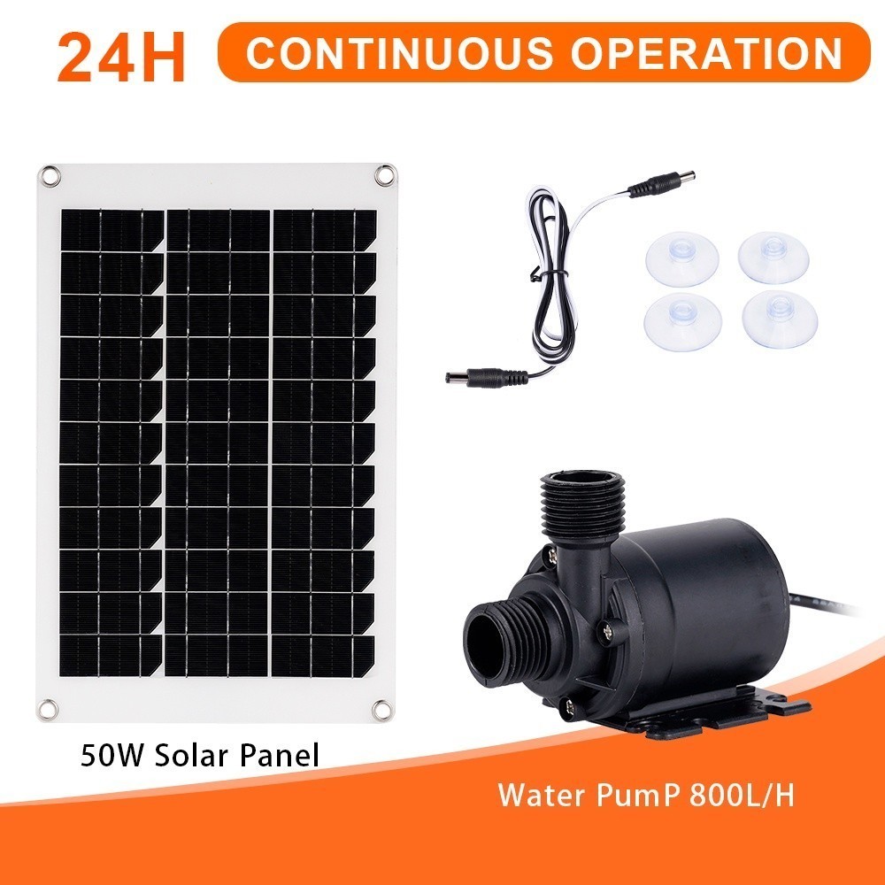 19W Solar Powered Micro Water Pump Brushless Motor for Water Heaters