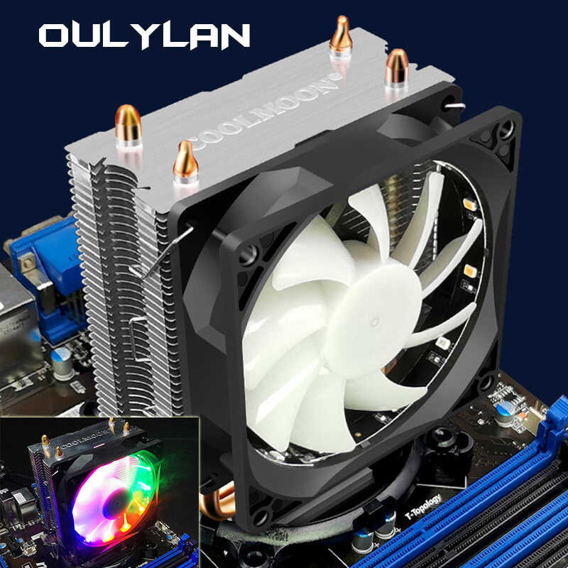 RGB Radiator Computer Cooling Fan Processor Cooler P2 3Pin Konektor ...