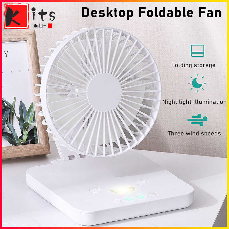 USB Desk [Kitsmall] Fan Rotatable Quiet 3 Speeds Adjustable Foldable ...