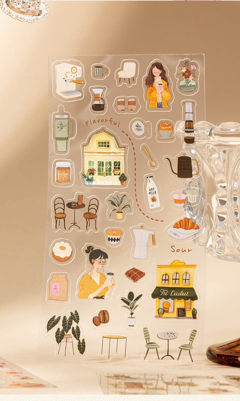 Warm Home Display Scenery Sticker PET Stickers For Scrapbooking ...