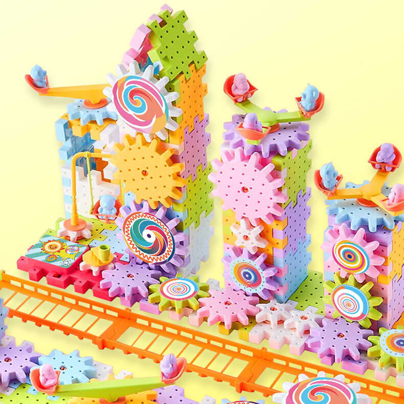 Electric Versatile Science And Education Building Block Mechanical Gear ...