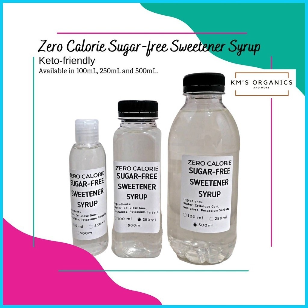 ☸ ☑ Zero Calorie Sugar-free Sweetener Syrup - Sweetened with Sucralose ...