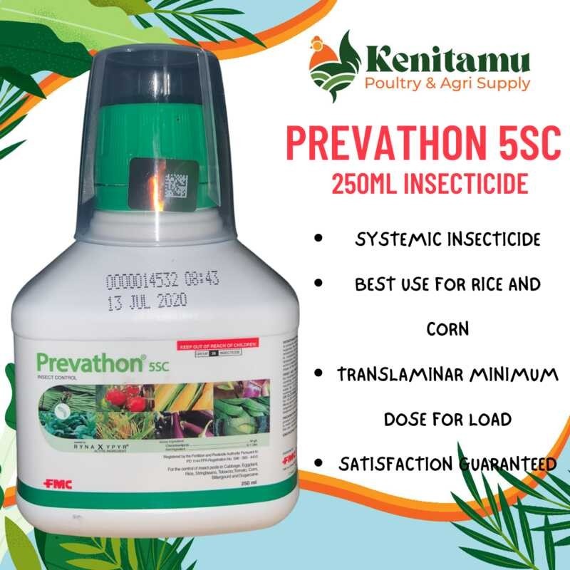 5SC PREVATHON 250ML INSECTICIDE BY FMC FOR PLANT CARE CROPS/ FAST ...