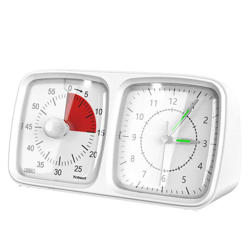 Double dial learning time manager for children's specific timer clock ...