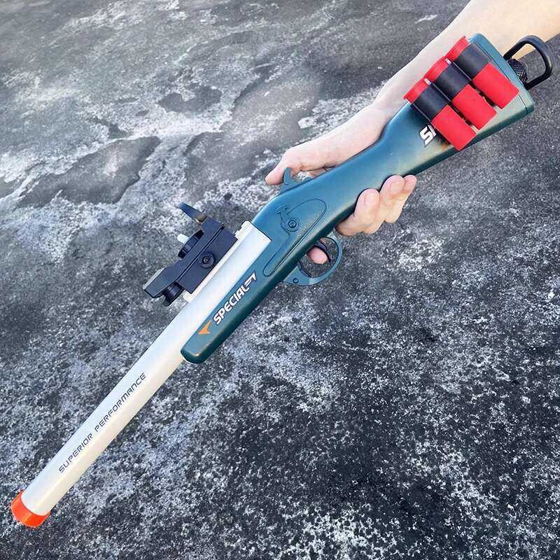 Manual single shot S686 shotgun, children's boy soft shell, one click ...