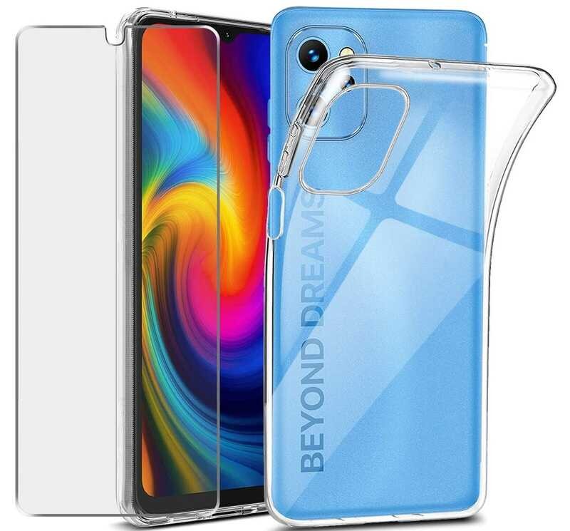 KUSINHOKA Case For OUKITEL G1 2 Pack Screen Protector,Ultra Transparent,Drop Proof,Anti Scratch Thin Slim Soft TPU Silicone Clear Cover,Transparent