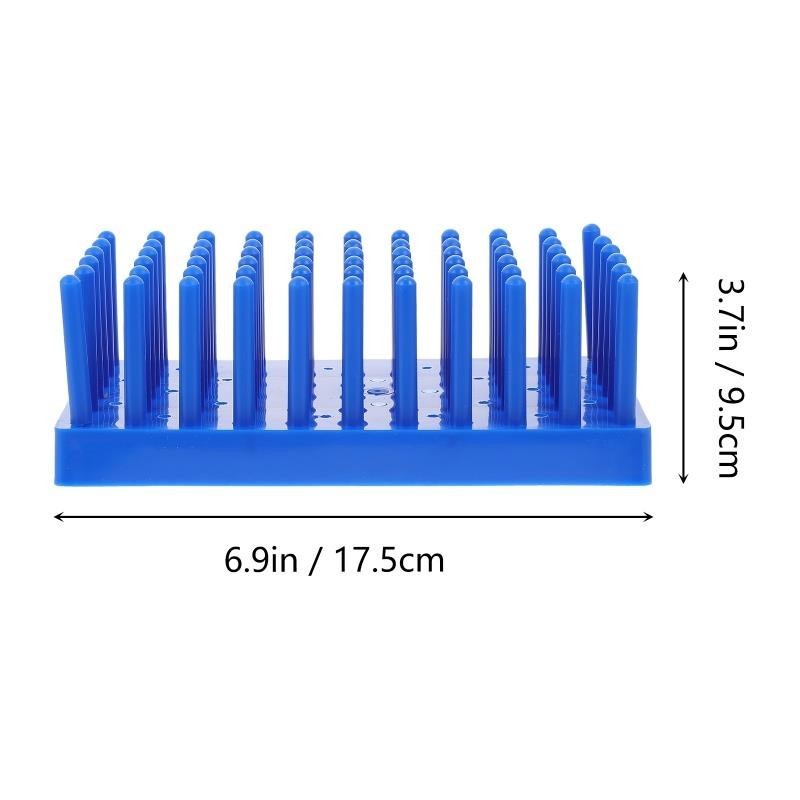 LAA Tube Test Rack Holder Labs Stand Drying Drain Lab Peg Blue Racks ...