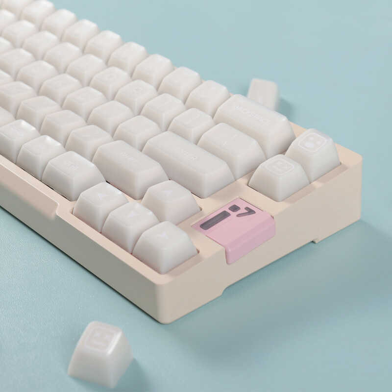 SA 142 Keys Profile Marble Themed Double Shot PBT Keycaps Milk White ...