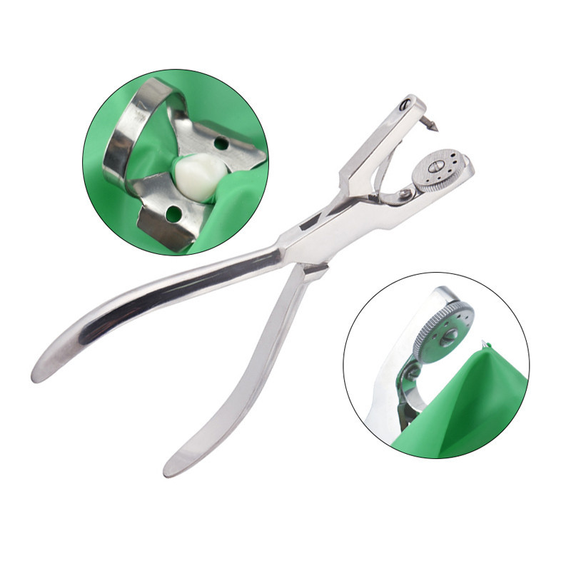 Dental Dam Hole Punch Pliers Stainless Steel Rubber Dam Puncher ...