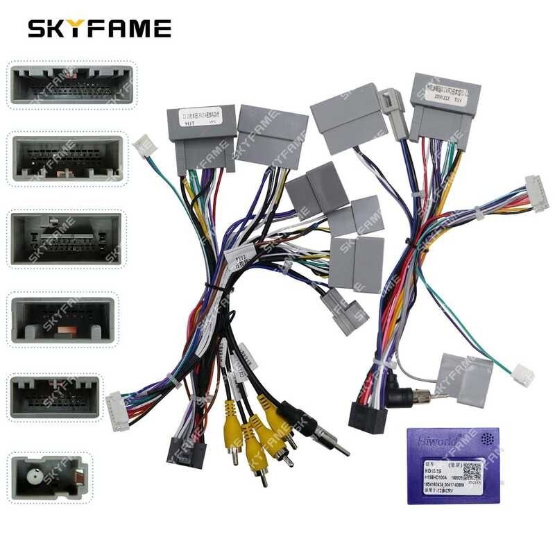 16Pin SKYFAME Car Wiring Harness Adapter Canbus Box Decoder Android ...