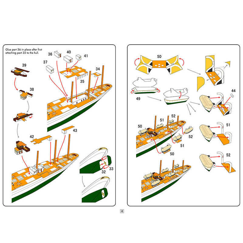 Sail Ship Esmeralda Sailboat Sailing Folding Handmade 3D Paper Model ...