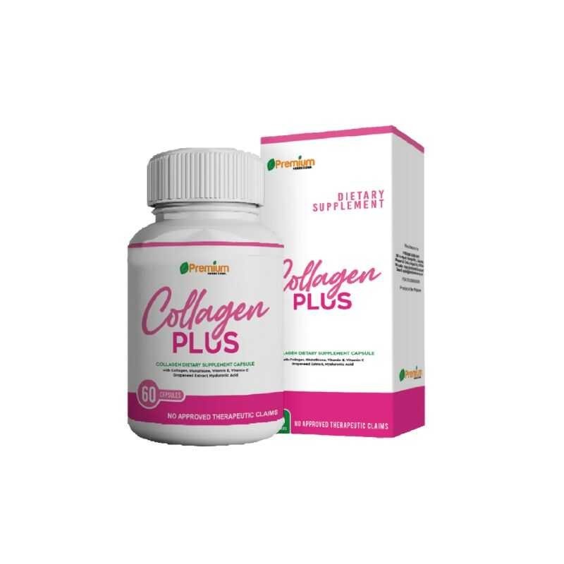 Collagen Plus 600mg gamit ang Glutathione, Collagen, E, Vitamin C 60 ...