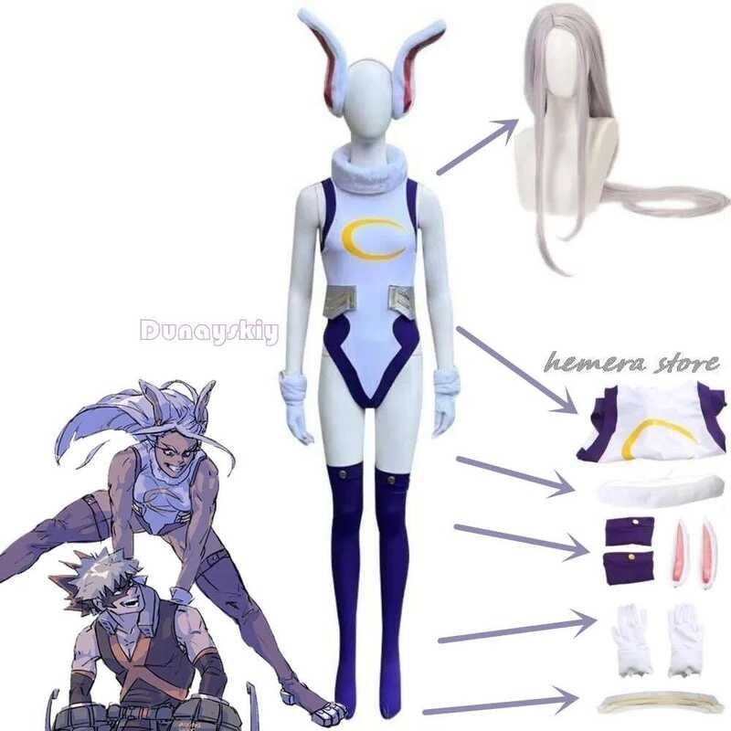 CHXIBA Mha Rabbit Hero Mirko Costume Anime Bnha Rumi Usagiyama Miruko 