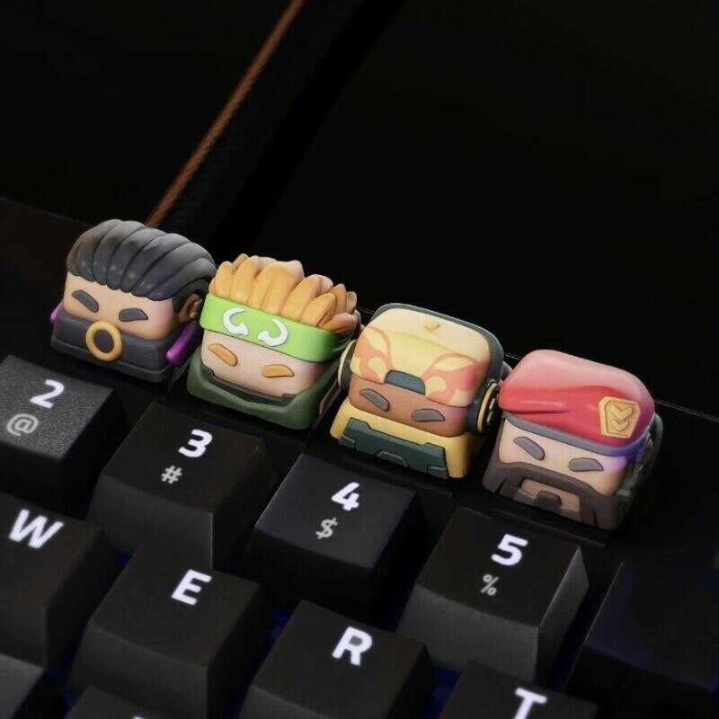 Original Valorant Keycap Game Peripheral Sky RAZE BRIMSTONE 3D Keyboard ...