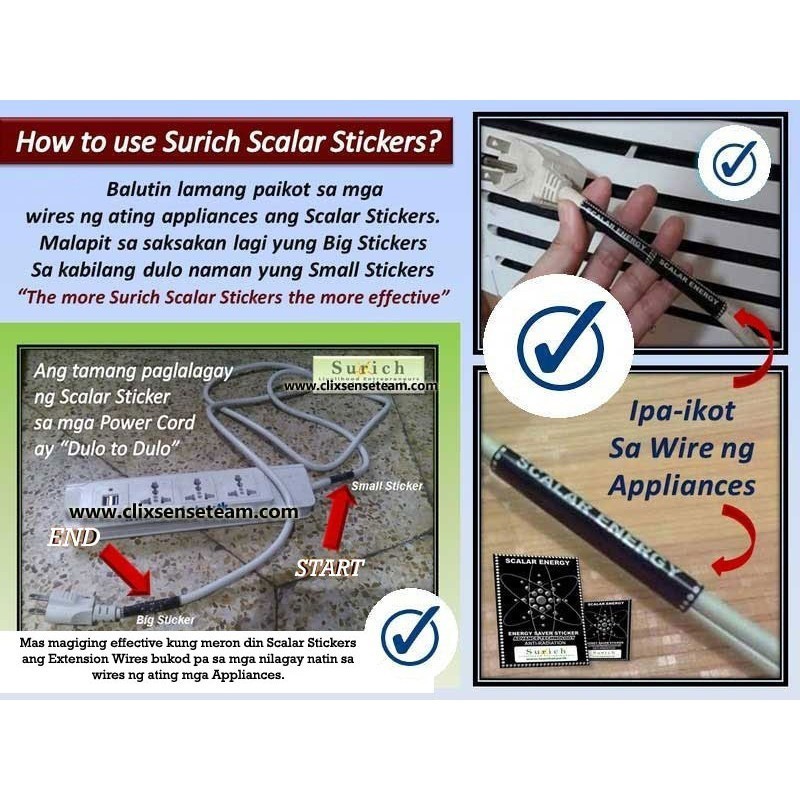 ☸ Surich Scalar Energy Saver Sticker (1 Set) Shopee Philippines