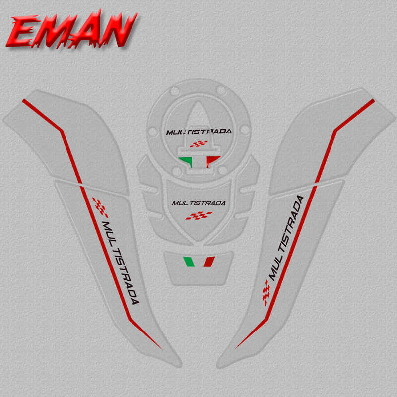 Kickpad Motorfiets Kickstand Voet Pad Voor DUCATI Multistrada 950 1100 1260 1200 S GT 1200S V4 Zijstandaard Verlengplaat verlengstuk(Zwart
