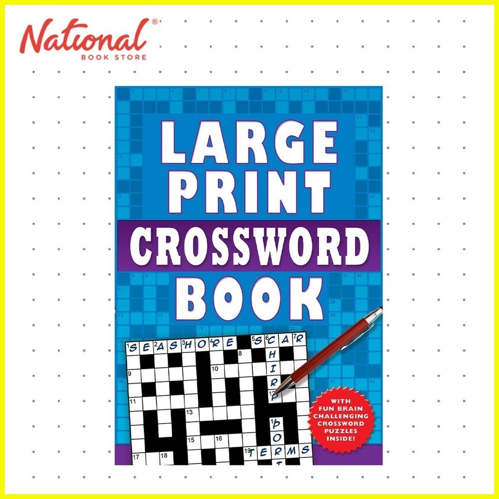 Large Print Crossword Book 1 to 2 Trade Paperback Puzzle Games