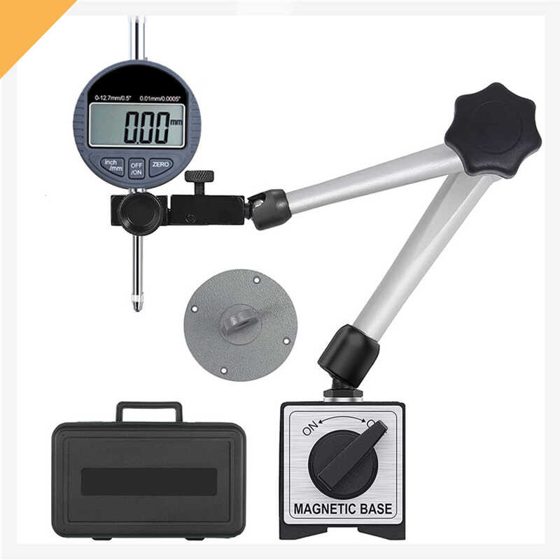 Digital Dial Indicator Gauge At Magnetic Base Set Na May Storage Case ...