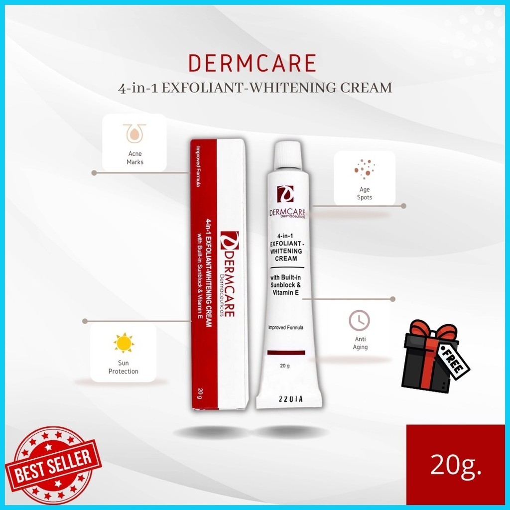 Dermcare Dermaceuticals 4-in-1 Exfoliant-Whitening Cream with Built-in ...