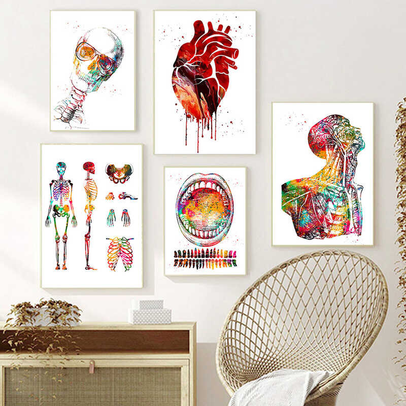 Muscle ♞ Anatomical Posters Medical Education Office Larawan Canvas ...