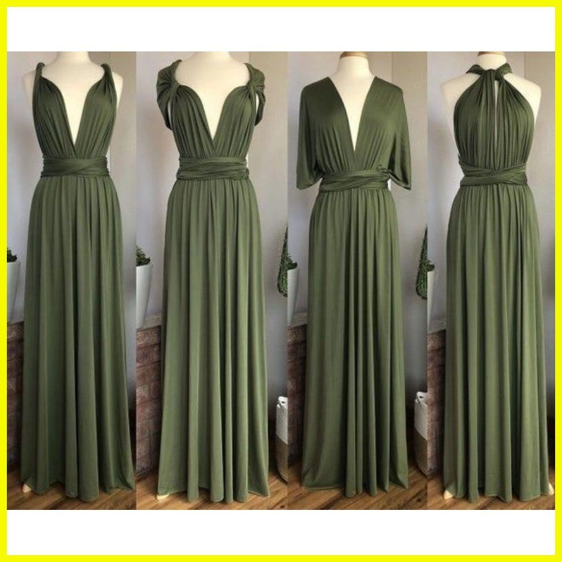 ARMY GREEN LIGHT DARK INFINITY BRIDESMAID CIVIL WEDDING PRENUP PLUS ...