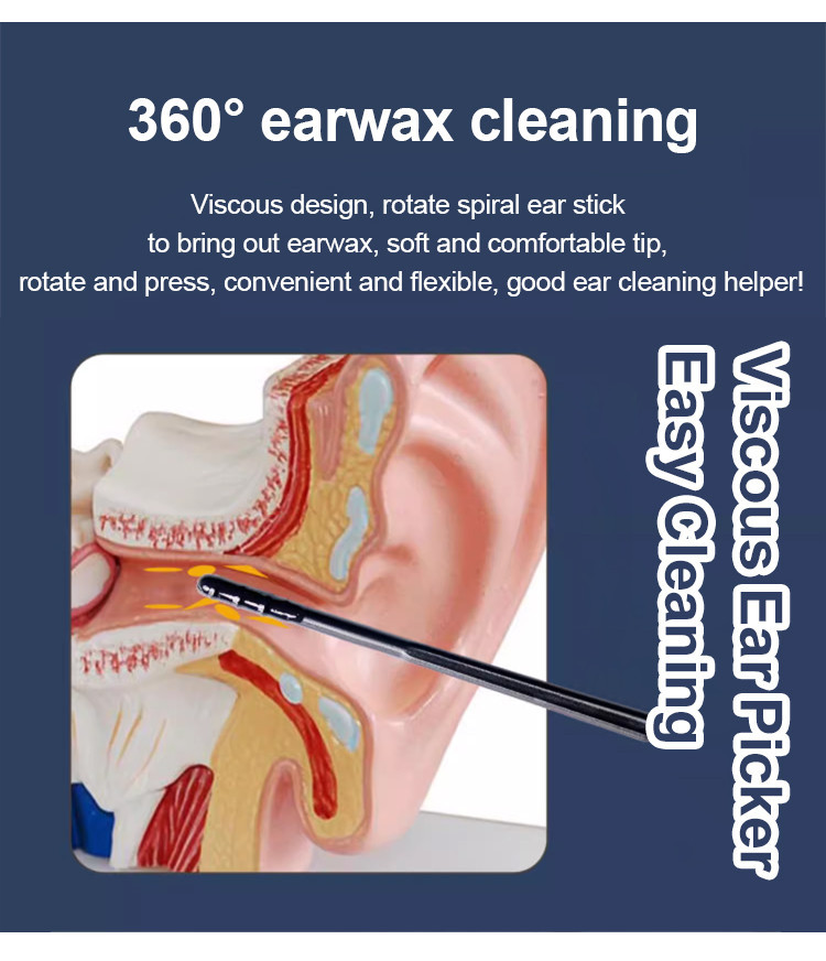Disposable Adhesive Ear Cleaning Swab, Effortlessly Removes Dirt and ...
