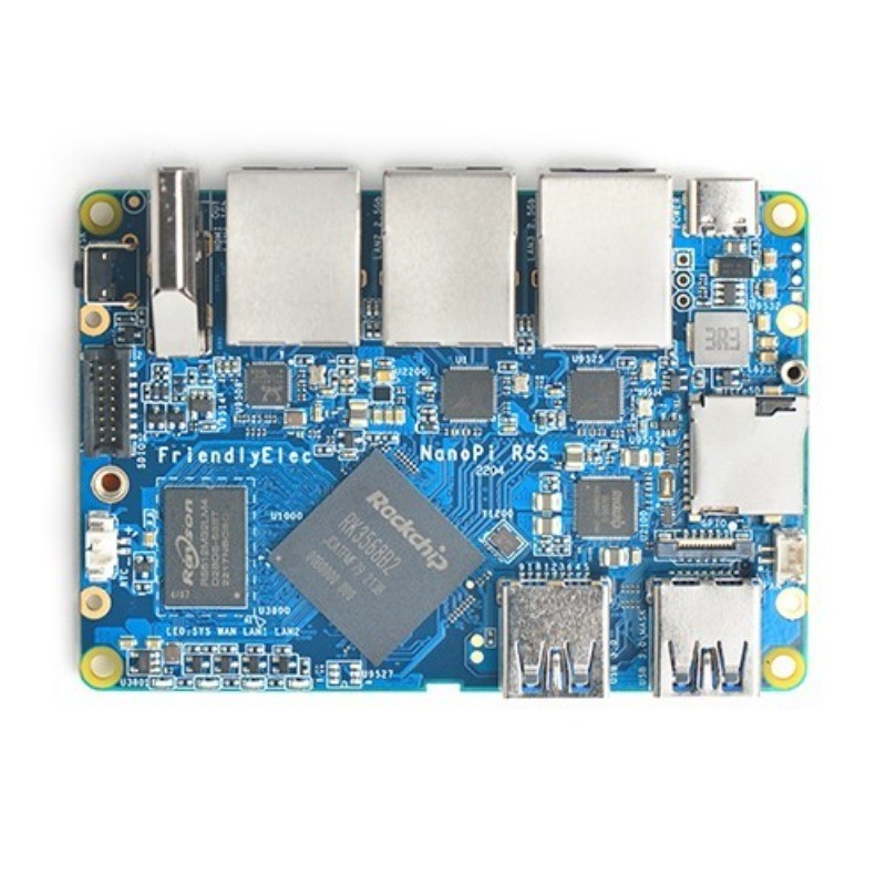 NanoPi R5S Router Dual 2.5G+ Gigabit Mini Development Board CNC full ...