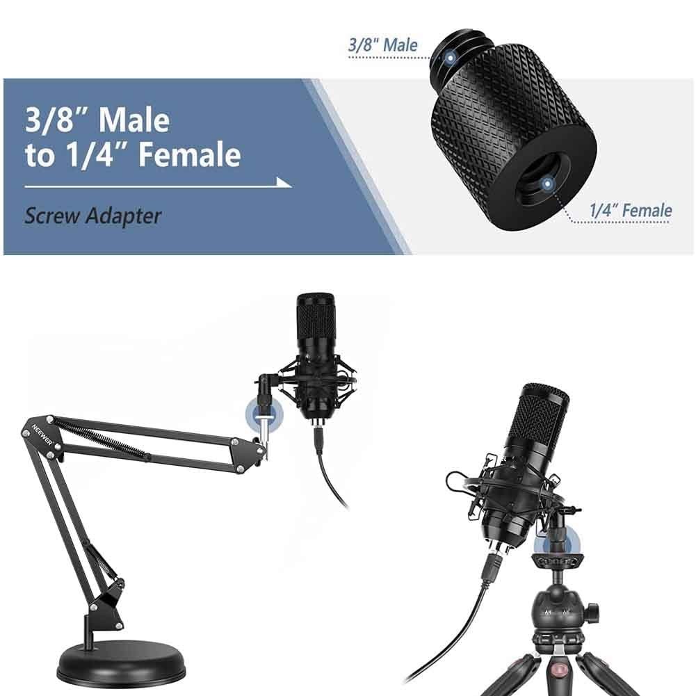 8Pcs/set Mic Stand Adapter Mic Screw Adapter Photography Accessories ...