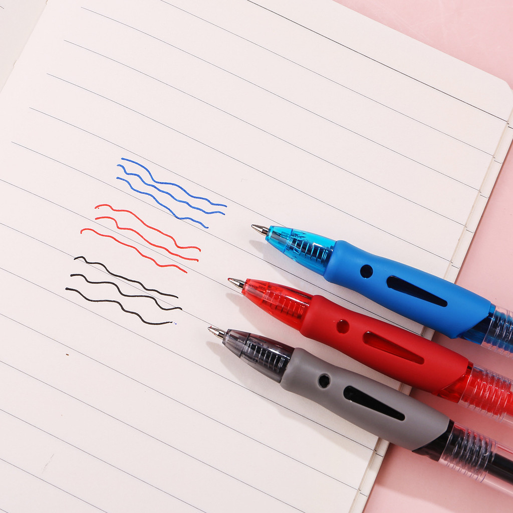 Retractable Gel pen 0.5 Press Sign Pen Writing tools Stationery Ballpen ...