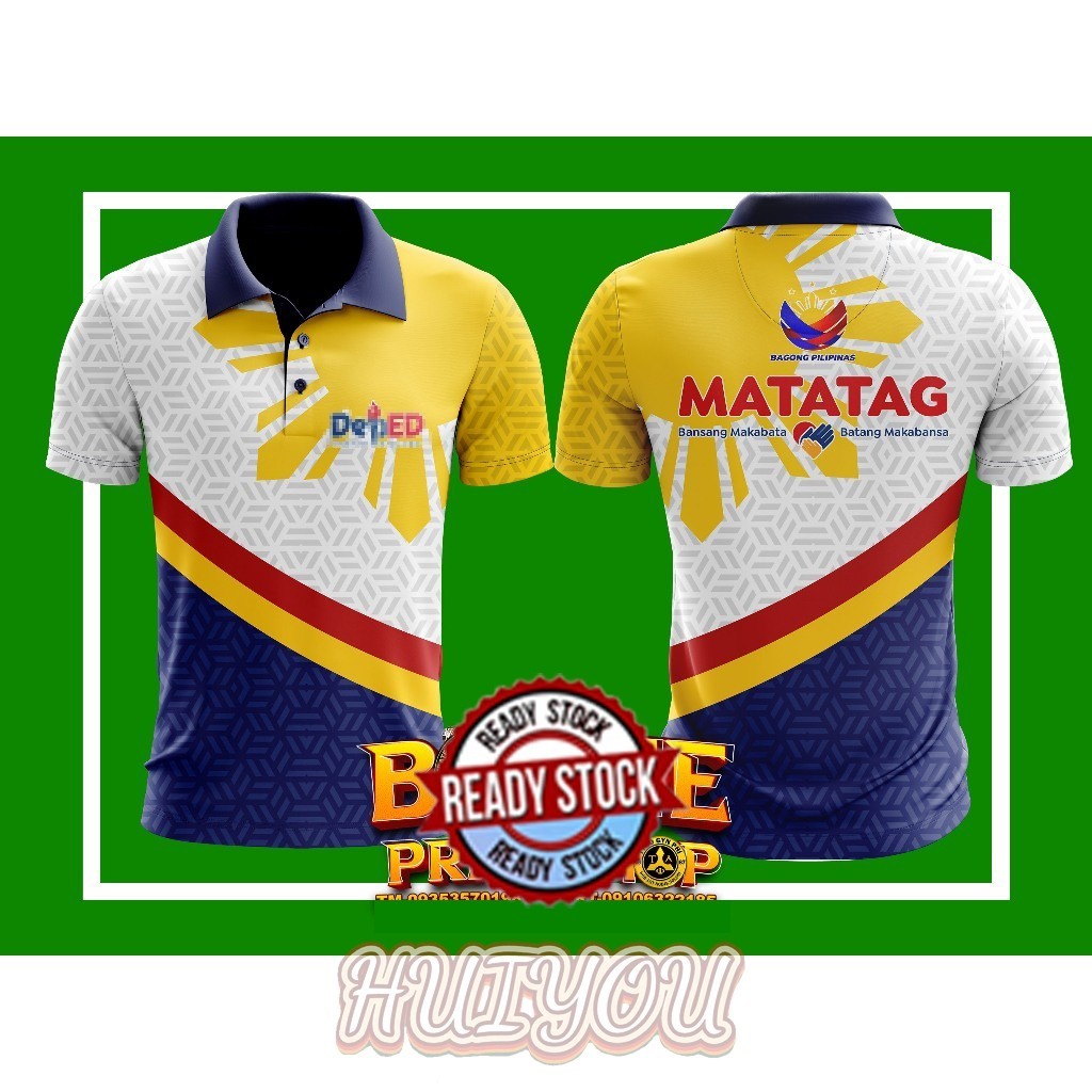 MATATAG BUONG SUBLIMATION YELLOW POLO SHIRT MATATAG -CODE:DEP 04 ...