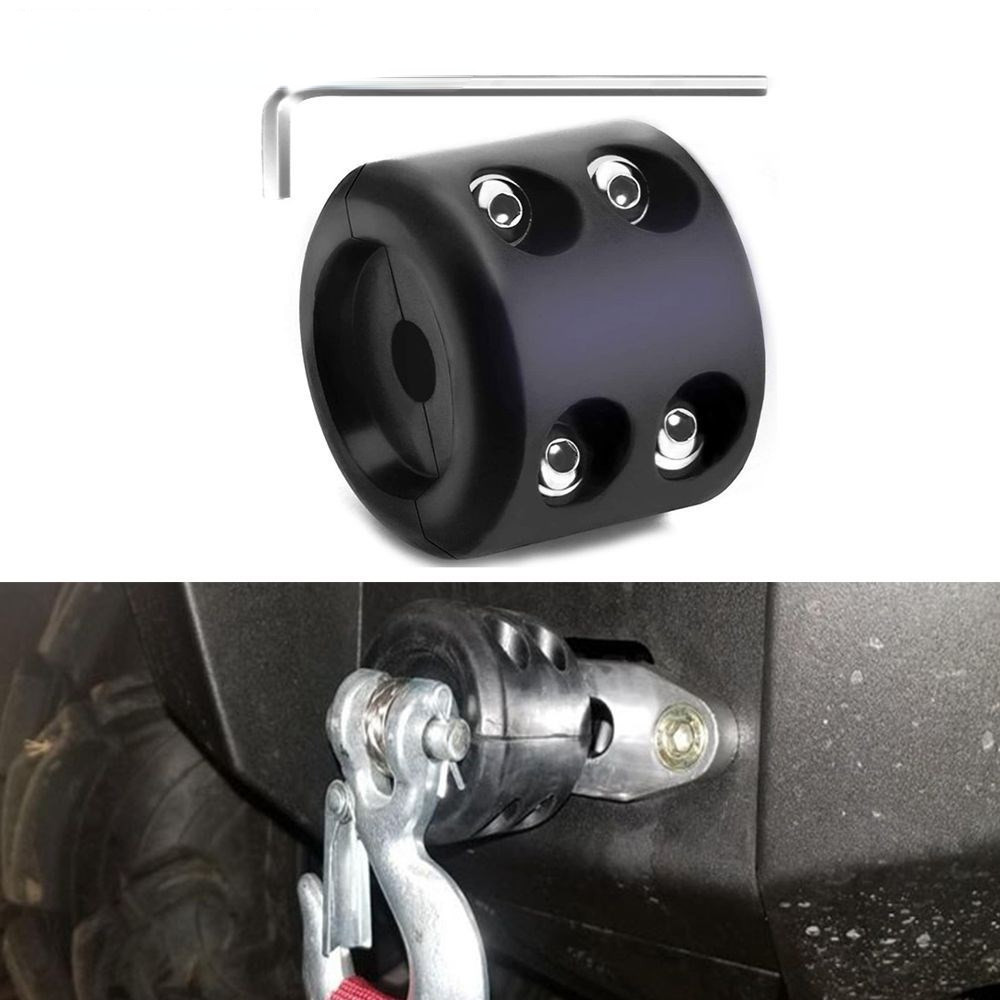 Universal Winch Cable Hook Stopper Rubber Winch Rope Line Saver Winches for Offroad ATV UTV