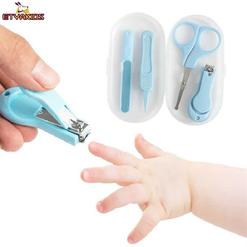 4 Pcs/Set Clipper Set Children Cutter Scissors Files Small Nail Trimmer ...