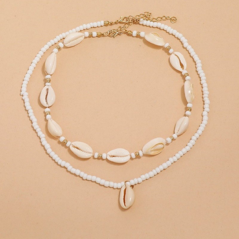 Chain Shein Shell Necklace Set Fashion Handmade Bead Shell