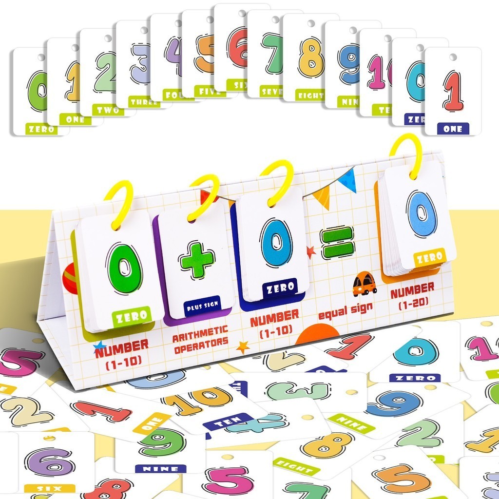 Kids Math Calculation Calendar Flash Card Preschool Homeschool Practice ...