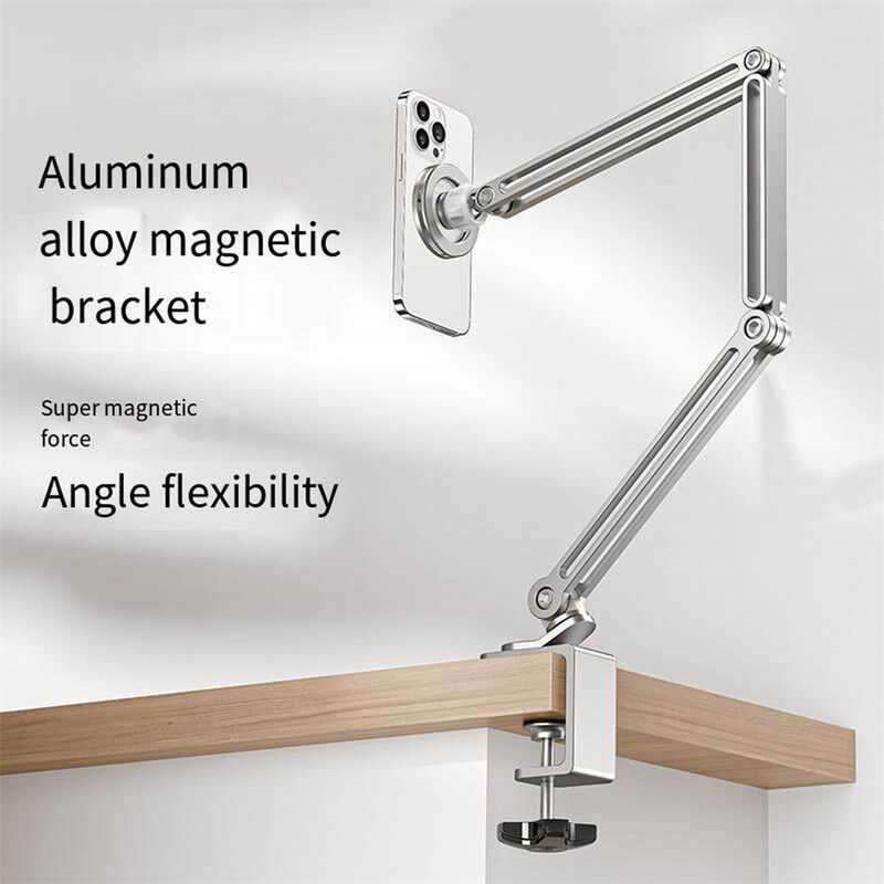 Desktop Mobile Magnetic Support, Adjustable Long Arm, Magsafe, Iphone ...