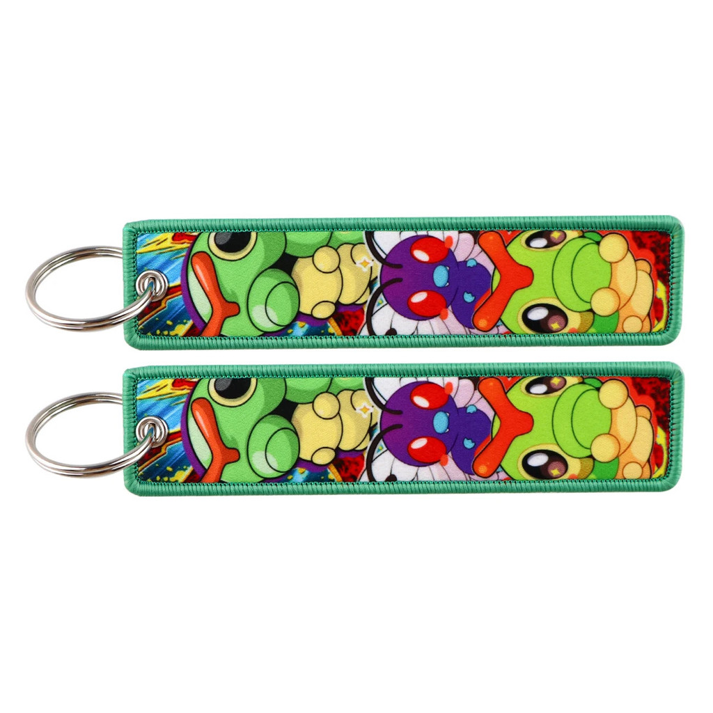Anime Pokemon key label embroidered jet key chain Backpack decoration ...